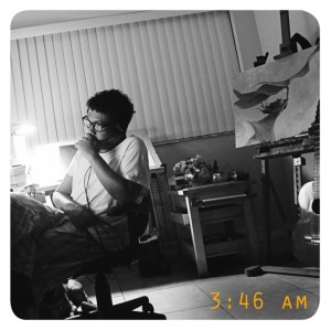 Bong Redila in his studio.